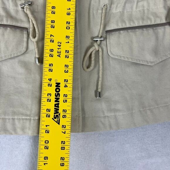 Soia and Kyo Jacket Womens XS Cream Military Field Utility Pockets - Picture 3 of 12
